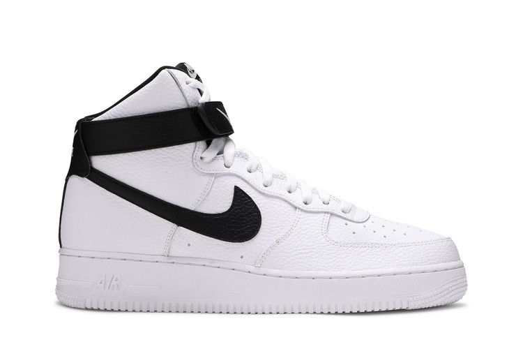 Nike Men's Air Force 1 '07 High 'White Black' — White/Black (2)