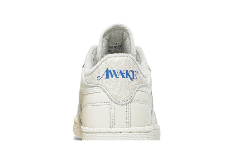 Awake NY x Reebok Club C 85 'White Snakeskin' — Sandtrap/Chalk/Sandtrap