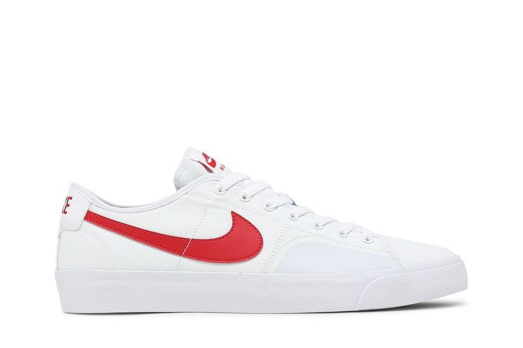 Nike Blazer Court SB 'White University Red' — White/White/Black/University Red