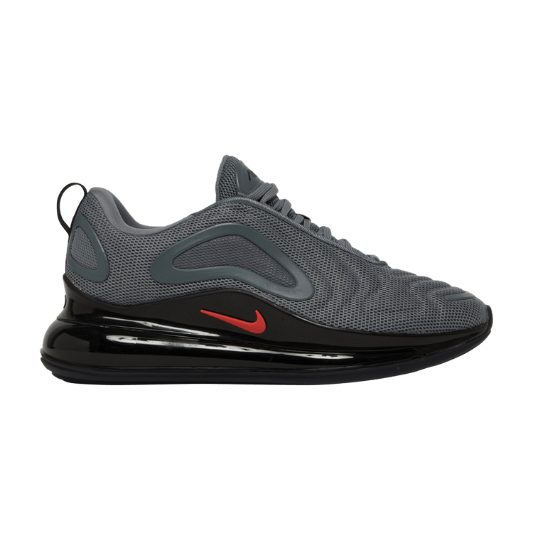 Nike Air Max 720 GS 'Cool Grey Bright Crimson' — Cool Grey/Bright Crimson/Black