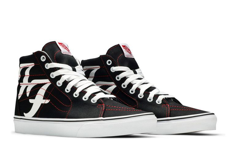 Foo Fighters x Vans Sk8-Hi '25th Anniversary' — Black/White