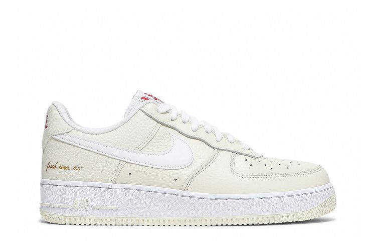 Nike Air Force 1 '07 Premium 'Popcorn' — Coconut Milk/White/University Red (2)