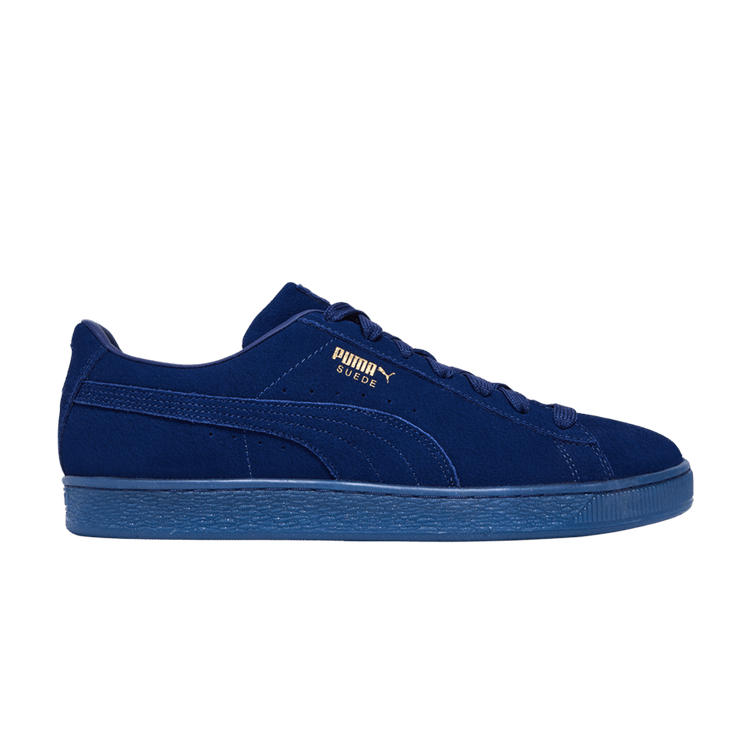 Puma Suede Classic 'Mono Gold - Elektro Blue' — Elektro Blue/Gold