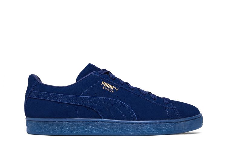 Puma Suede Classic 'Mono Gold - Elektro Blue' — Elektro Blue/Gold