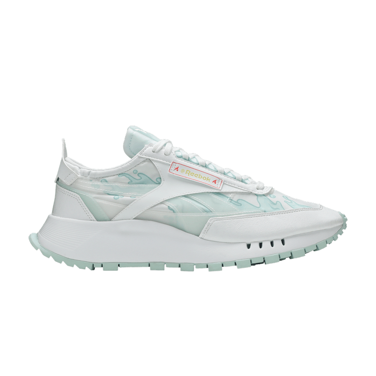 Hot Ones x Reebok Classic Leather Legacy 'The Thirst Quencher' — White/Chalk Blue/Neon Cherry