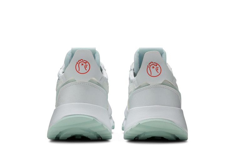 Hot Ones x Reebok Classic Leather Legacy 'The Thirst Quencher' — White/Chalk Blue/Neon Cherry