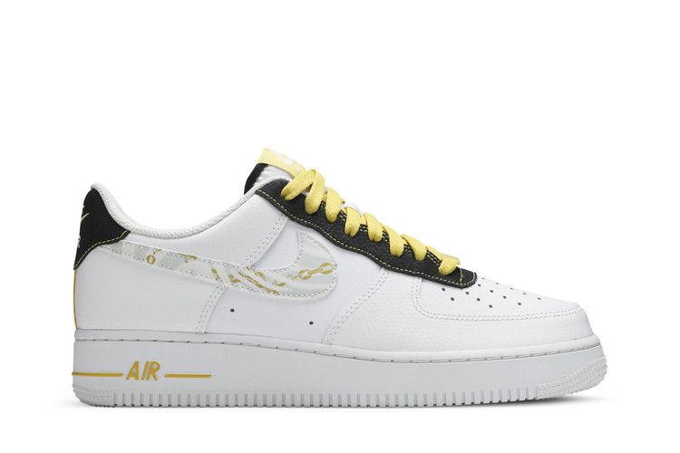 Nike Air Force 1 '07 LV8 'Gold Links Zebra Print' — White/Saturn Gold/Black/Photon Dust (2)