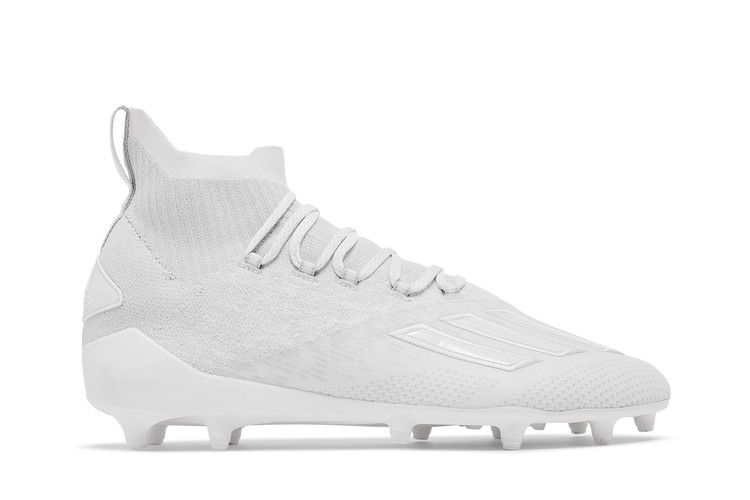 Adidas Adizero Primeknit SK Cleats 'White Clear Grey' — Cloud White/Cloud White/Clear Grey