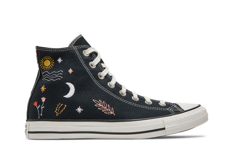 Converse Wmns Chuck Taylor All Star High 'It's Okay To Wander' — Black/White/Black