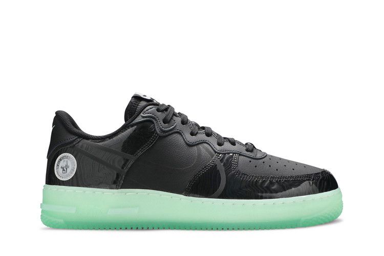 Nike Air Force 1 React LV8 'All Star 2021' — Black/Black/Barely Green