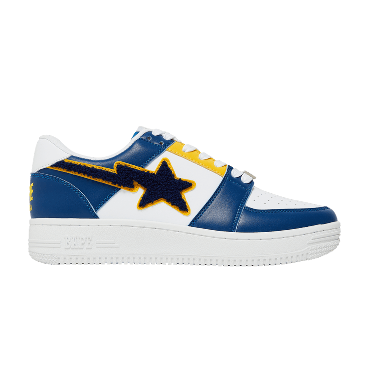 Bapesta Low 'Patched Navy' — Navy/White