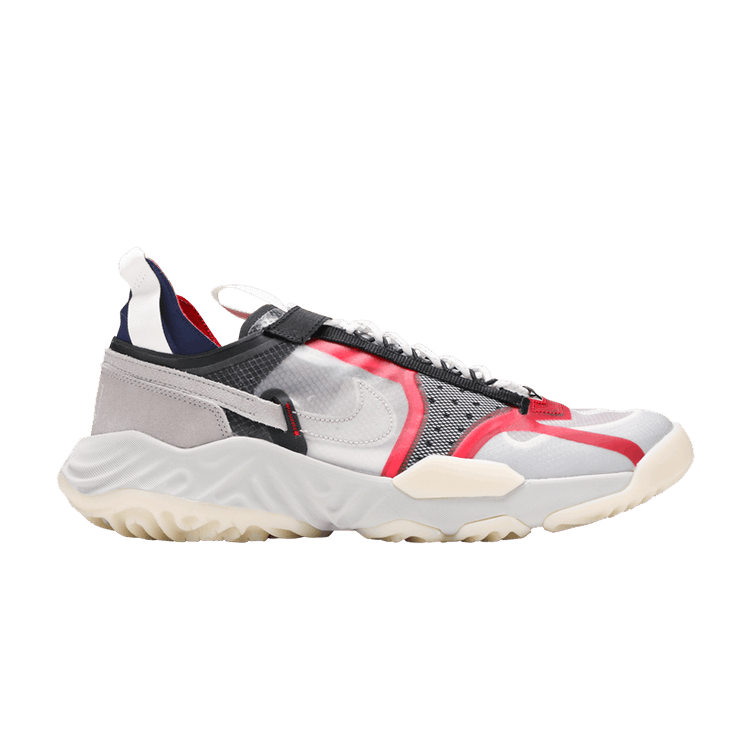 Air Jordan Delta Breathe 'Clear Medium Grey' — Clear/Light Bone/Varsity Red/Medium Grey