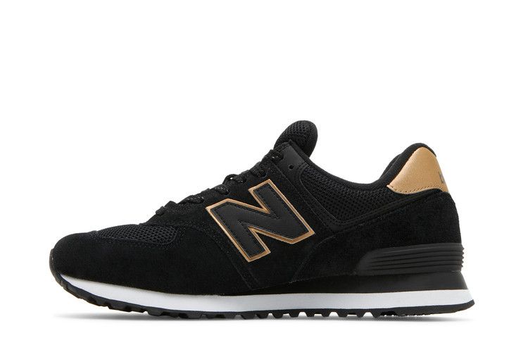 New Balance 574 'Black Gold' — Black/Yellow
