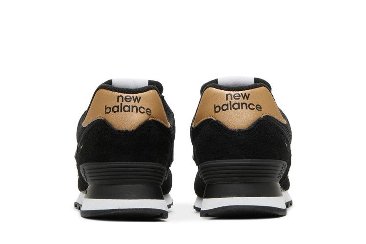 New Balance 574 'Black Gold' — Black/Yellow