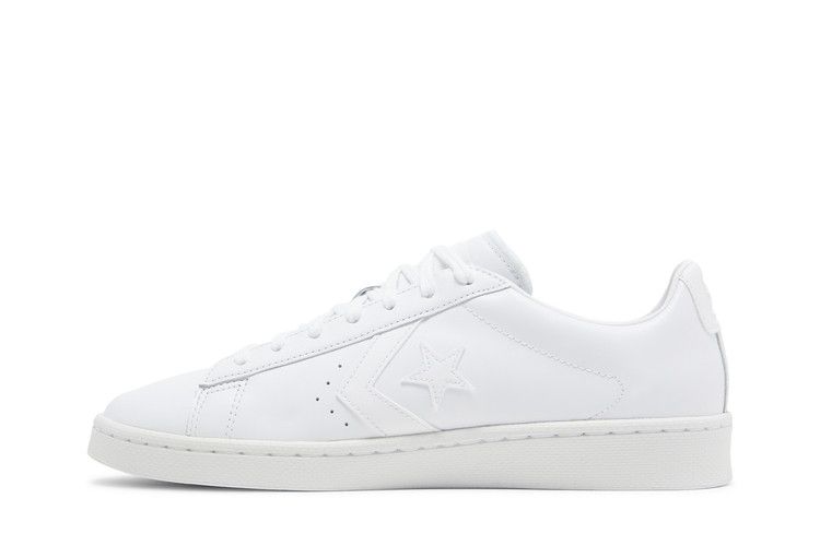Converse Pro Leather Low 'Triple White' — White/White/White