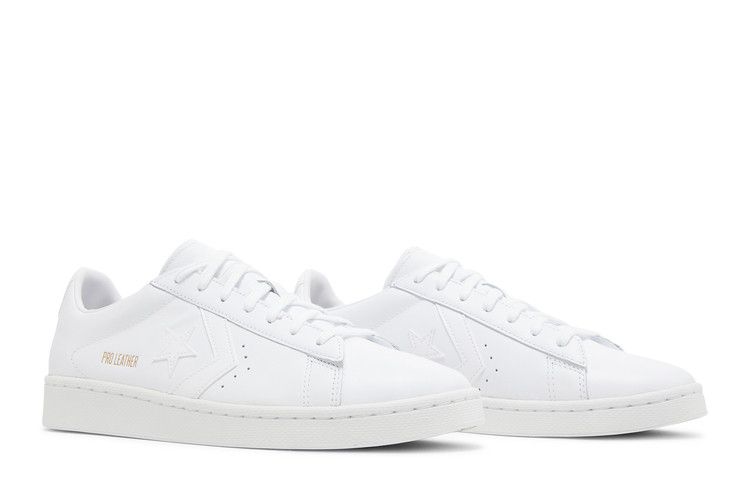 Converse Pro Leather Low 'Triple White' — White/White/White
