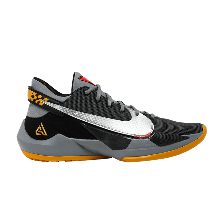 Nike Zoom Freak 2 'Taxi' — Black/Particle Grey/Bright Crimson/Metallic Silver