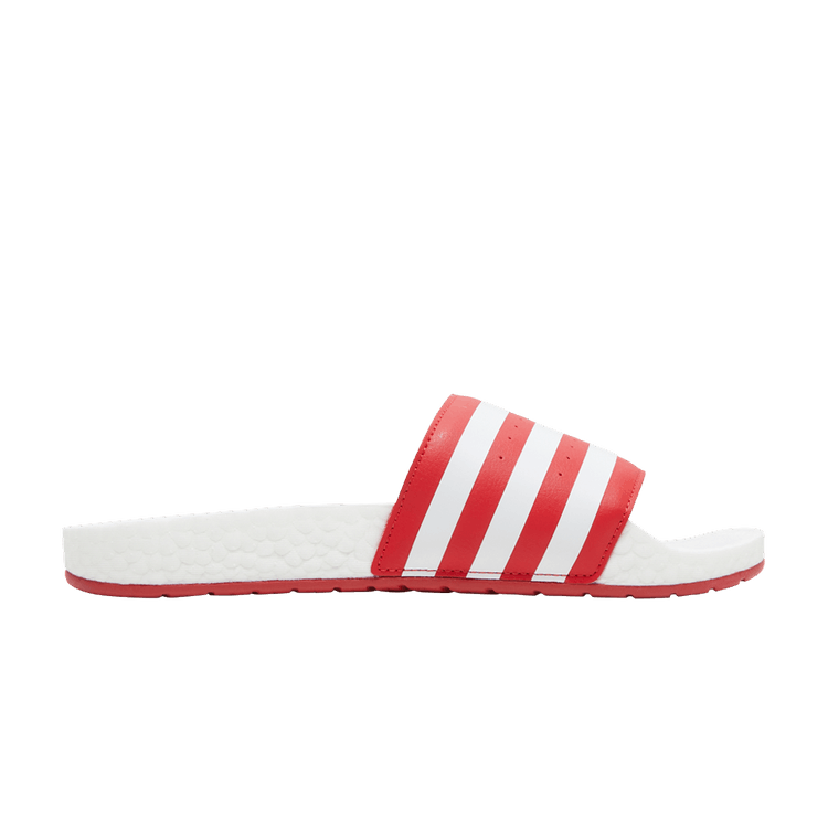 Adidas Adilette Boost Slides 'Scarlet' — Scarlet/Cloud White/Cloud White