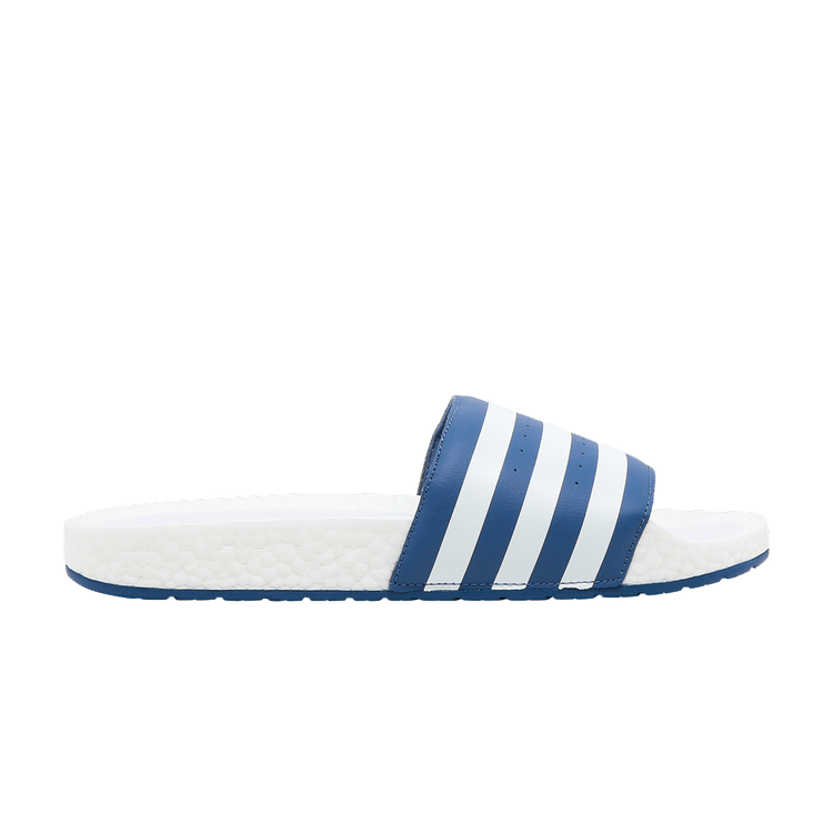 Adidas Adilette Boost Slides 'Crew Blue' — Crew Blue/Cloud White/Cloud White
