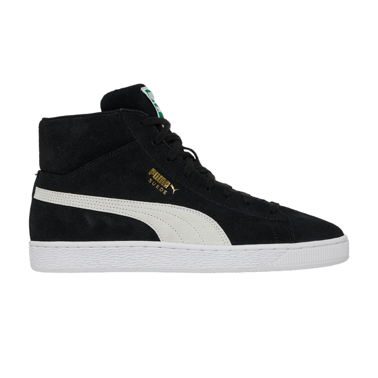 Puma Suede Mid 21 'Black' — Black/White/Green