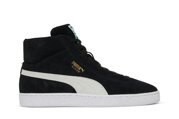 Puma Suede Mid 21 'Black' — Black/White/Green