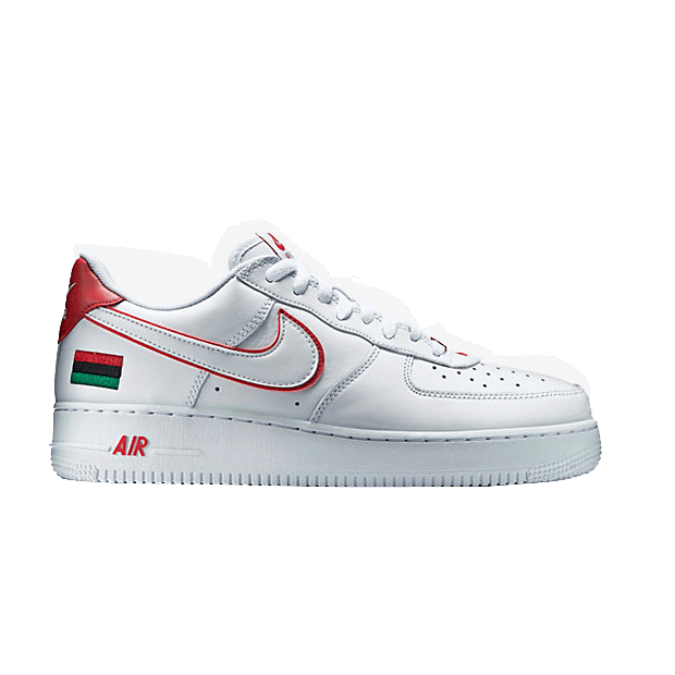 Nike Air Force 1 Retro 'BHM' — White/University Red/White