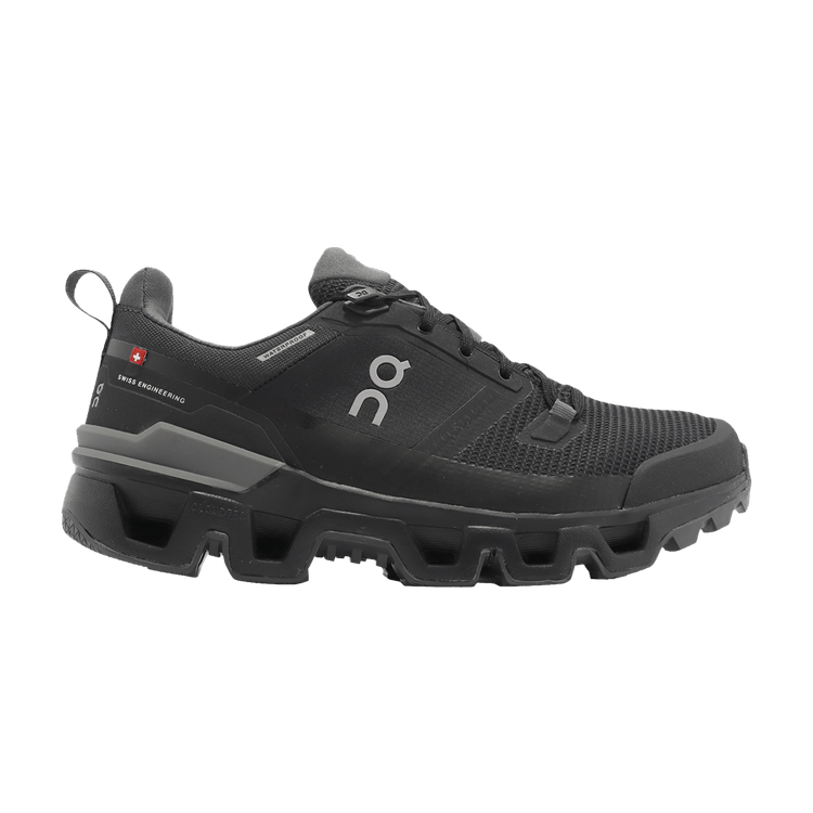 ON Wmns Cloudwander Waterproof 'Black' — Black/Eclipse
