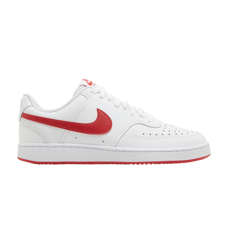 Nike Wmns Court Vision Low 'White University Red' — White/University Red/White
