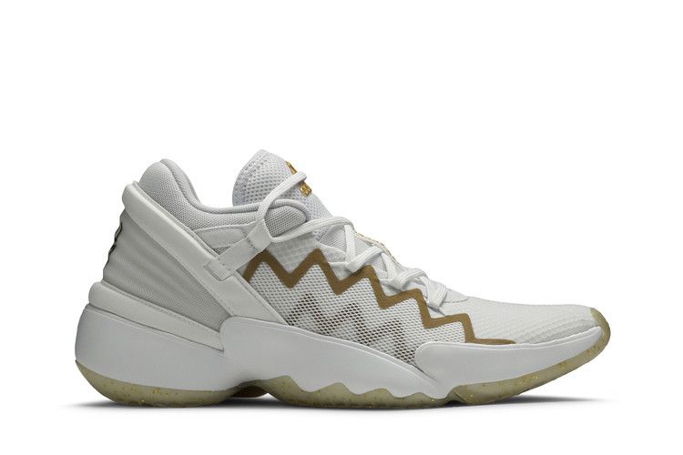 Adidas D.O.N. Issue #2 'White Gold Metallic' — Cloud White/Gold Metallic/Core Black
