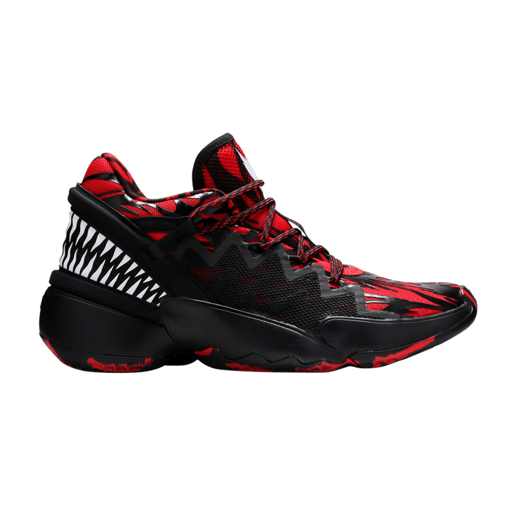 Marvel x adidas D.O.N. Issue #2 J 'Venom Carnage' — Core Black/Scarlet/Footwear White