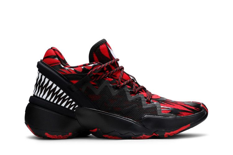 Marvel x adidas D.O.N. Issue #2 J 'Venom Carnage' — Core Black/Scarlet/Footwear White