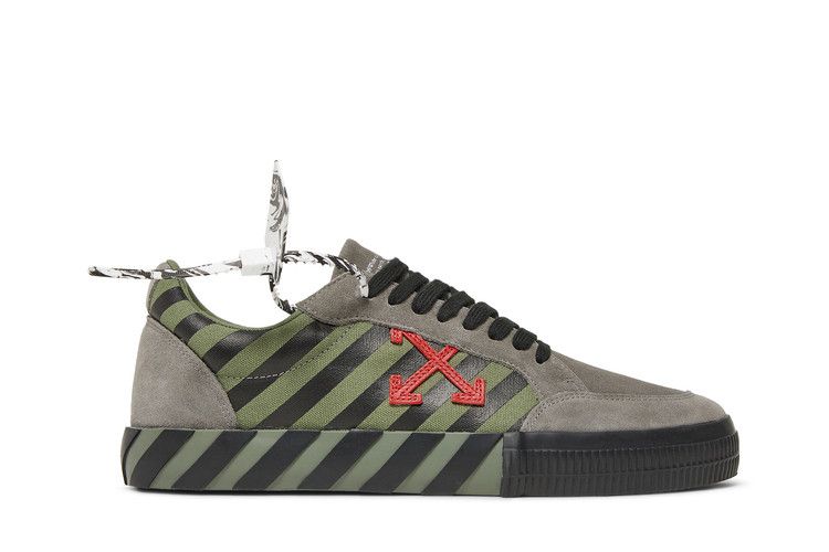 Off-White Vulc Sneaker Low 'Khaki Red' — Khaki/Red