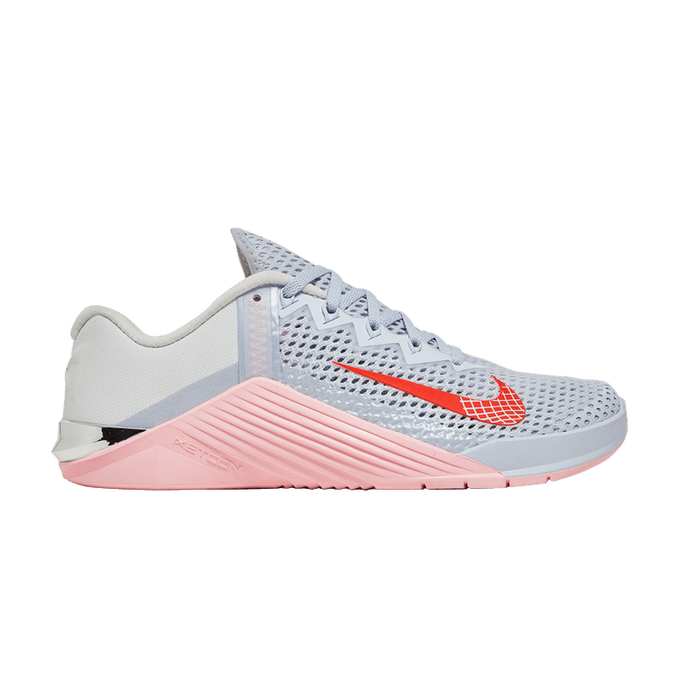Nike Wmns Metcon 6 'Football Grey Arctic Punch' — Football Grey/Arctic Punch/Summit White/Bright Crimson