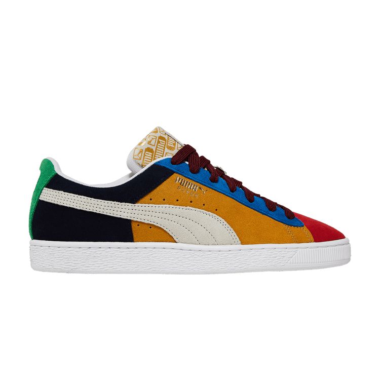 Puma Suede Classix 'High Risk Red Multi' — High Risk Red/Honey Mustard/Green/Royal