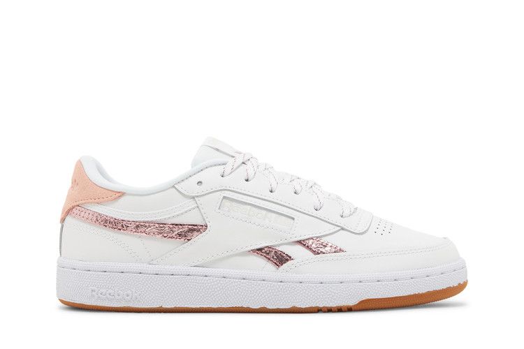 Reebok Wmns Club C 85 'White Blush Metal' — White/Blush Metal/Morning Fog