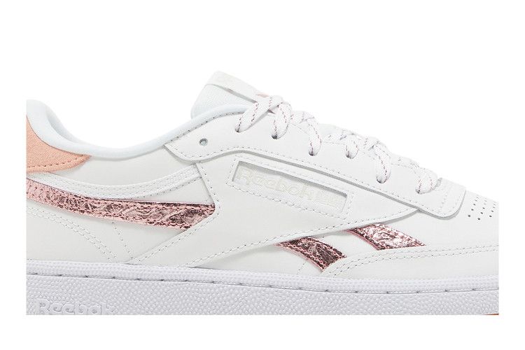 Reebok Wmns Club C 85 'White Blush Metal' — White/Blush Metal/Morning Fog