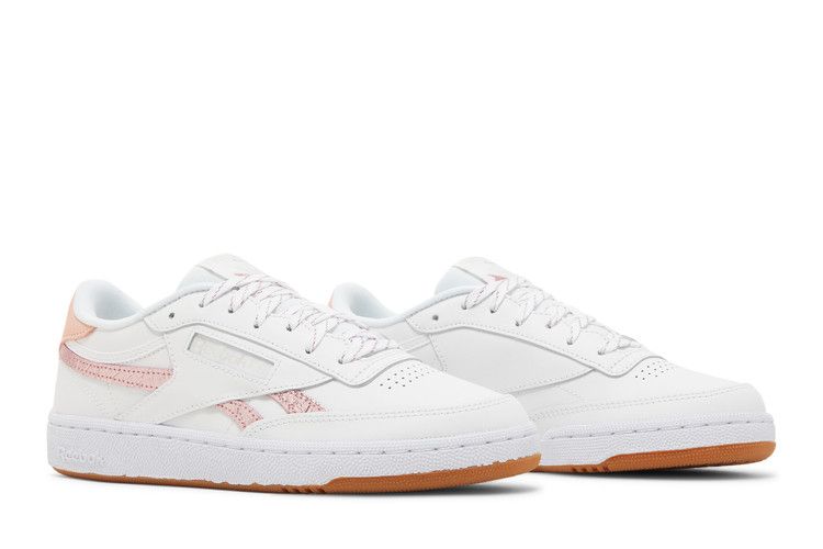 Reebok Wmns Club C 85 'White Blush Metal' — White/Blush Metal/Morning Fog