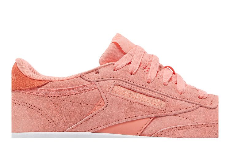 Reebok Wmns Club C Double 'Twisted Coral' — Twisted Coral/Twisted Coral/White