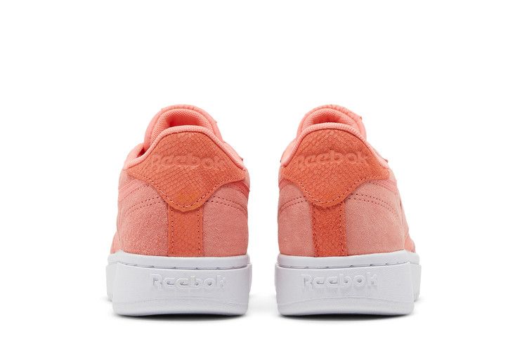 Reebok Wmns Club C Double 'Twisted Coral' — Twisted Coral/Twisted Coral/White