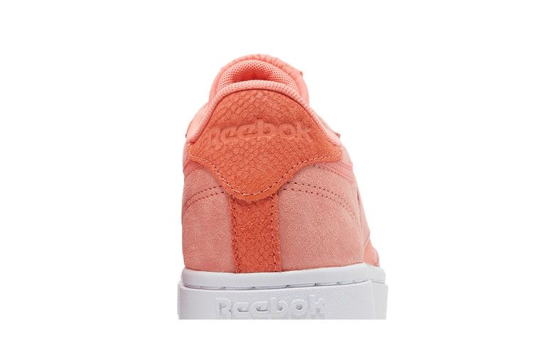 Reebok Wmns Club C Double 'Twisted Coral' — Twisted Coral/Twisted Coral/White