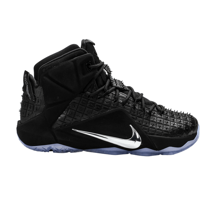 Nike LeBron 12 EXT 'Rubber City' — Black/Chrome-Black