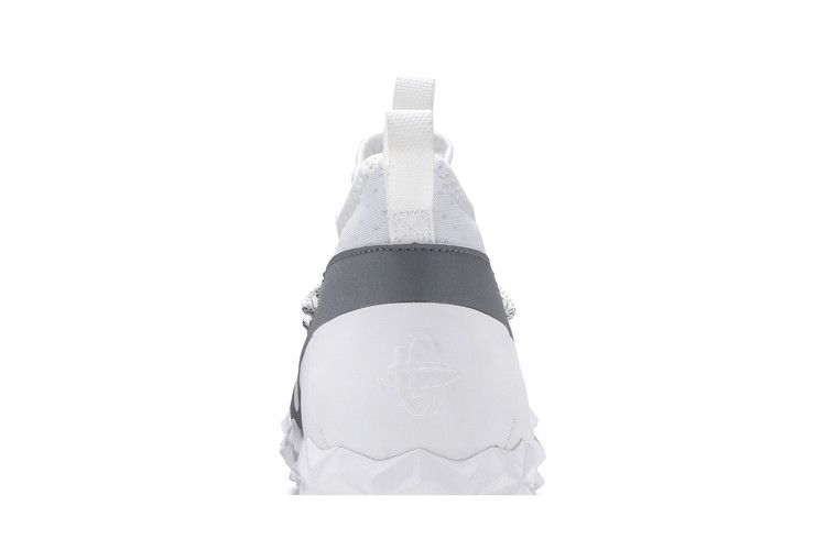 Nike Alpha Huarache 6 Elite Turf LAX 'Cool Grey' — White/White/Cool Grey (8)