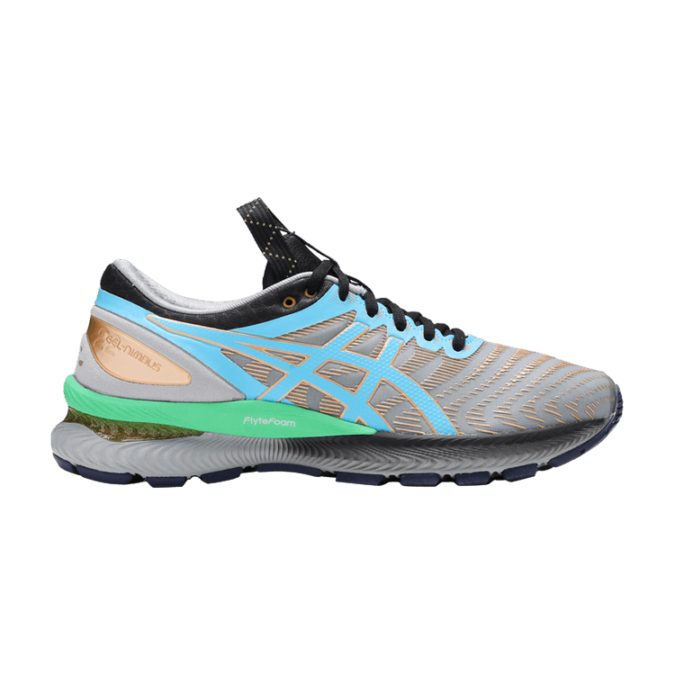 Kiko Kostadinov x ASICS Wmns FN1-S Gel Nimbus 22 'Stone Grey Blue' — Stone Grey/Pure Gold