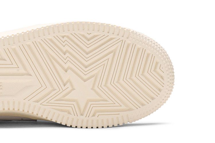 Bapesta Low 'Suede Heel - White' — White/White/Egret