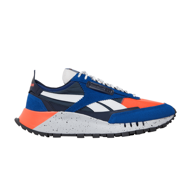 Reebok Classic Leather Legacy 'Collegiate Royal Orange Speckle' — Collegiate Royal/Orange Flare/Brave Blue