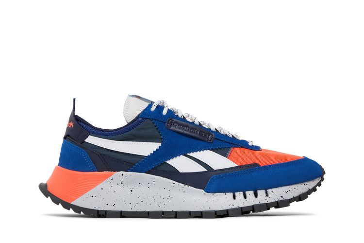 Reebok Classic Leather Legacy 'Collegiate Royal Orange Speckle' — Collegiate Royal/Orange Flare/Brave Blue