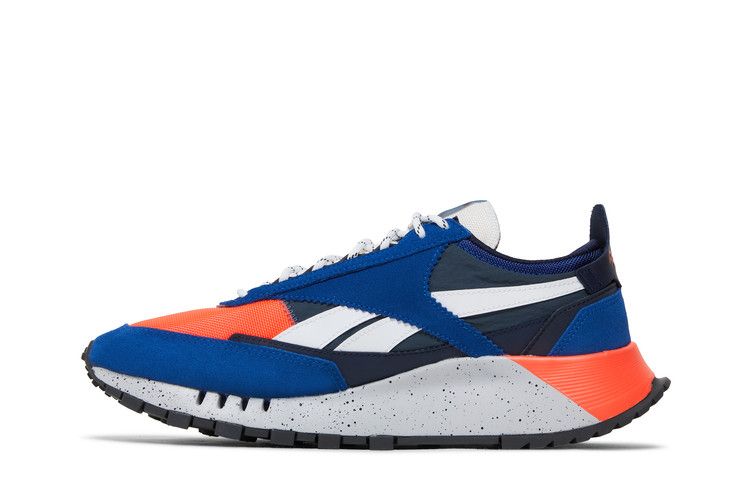 Reebok Classic Leather Legacy 'Collegiate Royal Orange Speckle' — Collegiate Royal/Orange Flare/Brave Blue