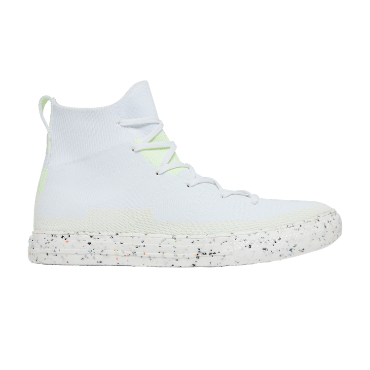 Converse Chuck Taylor All Star Crater Knit High 'White Barely Volt' — White/Egret/Barely Volt