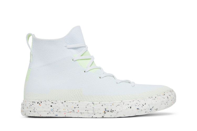 Converse Chuck Taylor All Star Crater Knit High 'White Barely Volt' — White/Egret/Barely Volt