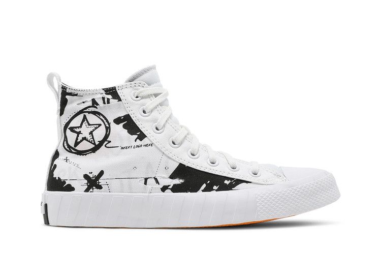 Converse UNT1TL3D 'Script Print - White' — White/White/Black